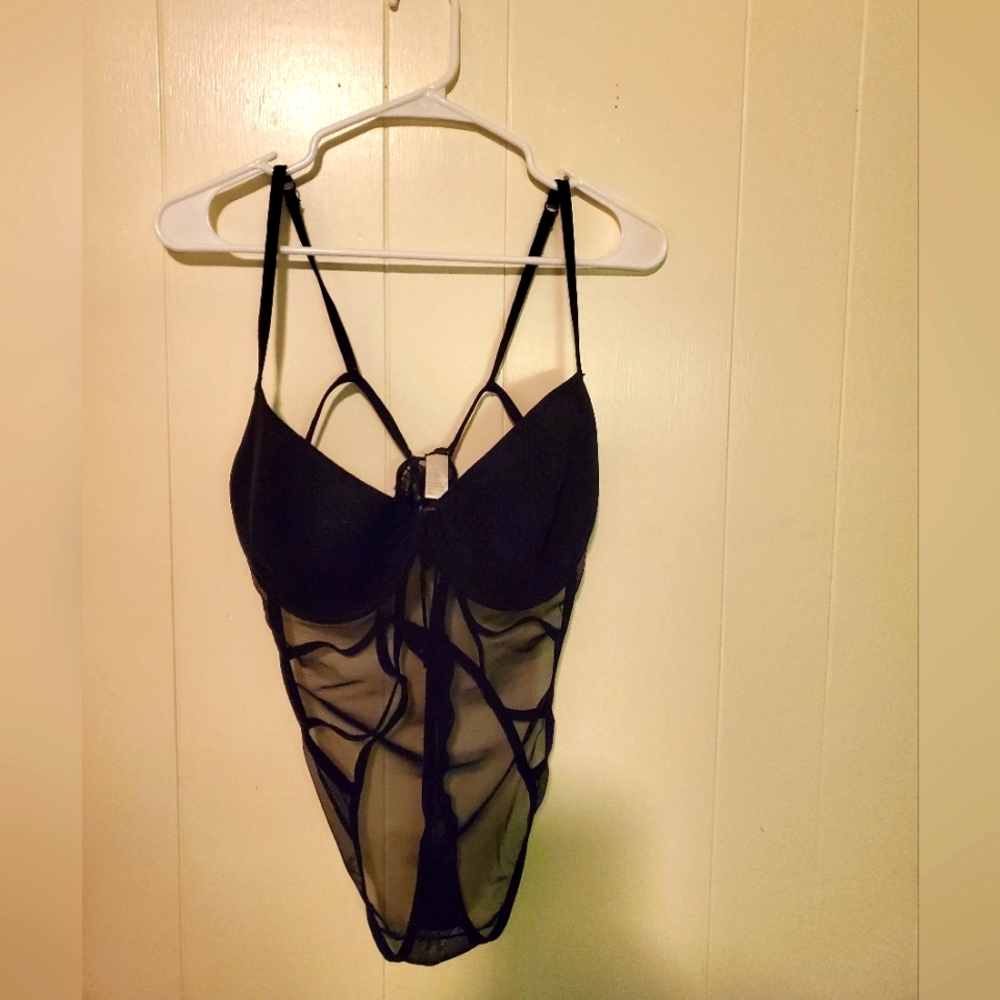 Black Lingerie Bodysuit